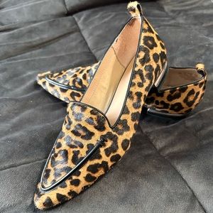Leopard print flats